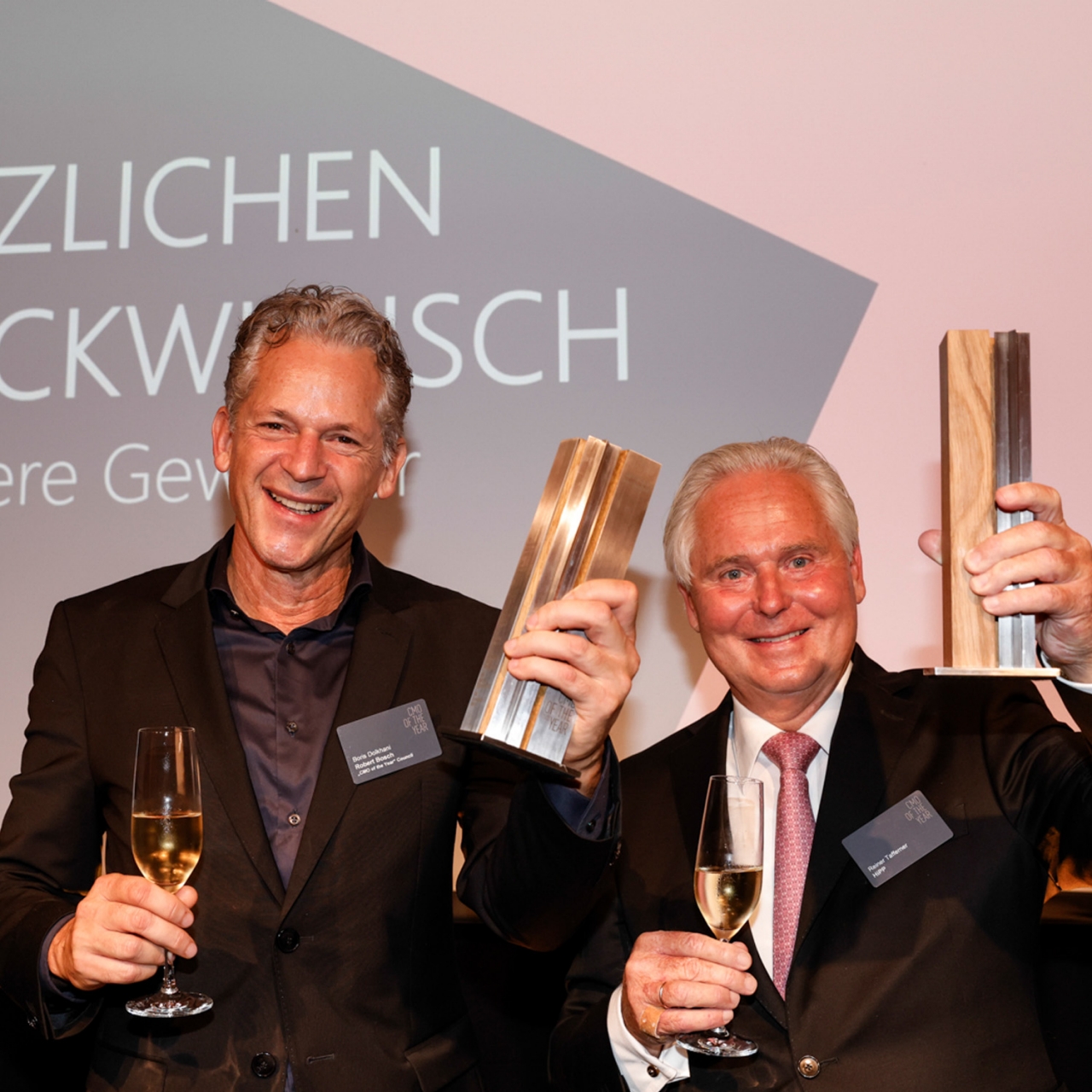 CMO of the Year 2022 Boris Dolkhani und Lifetime Achievement Award Reiner Tafferner